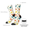 thumbnail image 2 of Yiaed Colorful Squirrel Print Great elasticity Crew Socks Sports socks for Men and Women, 2 of 5