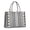 White Geometric Diamond, variant on Large Capacity Tote Bag,White Geometric Diamond Chevron Pattern Handbag Fashion Luxury Tote Bag,15.7"x13"x 5.1" Inches,Laptop Compatible