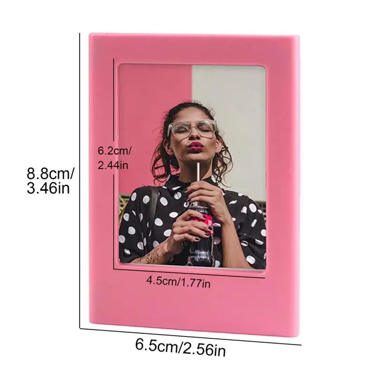 TRIANI 20Pcs Magnetic Photo Frame, 3'' Wallet Size, Small Magnets
