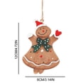 thumbnail image 3 of Gingerman Decoración Navideña Gingerman Adornos De Árbol De Navidad Gingerman Para La Decoración Del Festival De Temporada De Vacaciones 4 Uds Noticed HA038043-00, 3 of 6