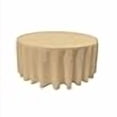 thumbnail image 3 of LA Linen TCpop132R-KhakiP03 Polyester Poplin Tablecloth, Khaki - 132 in. Round, 3 of 3