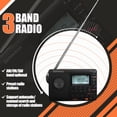 thumbnail image 2 of Radio digital Retekess V115 AM FM portátil de onda corta negra, 2 of 9