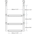 thumbnail image 2 of Escalera de cuerda para barco de 3 escalones, escalera de embarque con correas de nailon, escalera de cuerda de pesca portátil para barco inflable, Kayak, lancha motora, piragüismo, 2 of 6