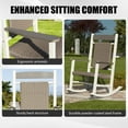 thumbnail image 3 of Mondawe 3-Piece Outdoor Rocking Set - Oversized HDPE Wicker Rockers for Adults, 300lbs Capacity, 3 of 7