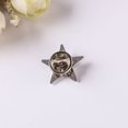 thumbnail image 4 of Insignia de estrella de cinco puntas de aleación de zinc, accesorio tridimensional de metal, insignia de recuerdo, 4 of 5