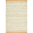 thumbnail image 2 of Hauteloom Andrey Boho Hand Woven Natural Fiber Wool Area Rug - Farmhouse Solid Color Carpet for Living Room, Bedroom, Dining Room - Dark Beige, Light Brown - 8' x 10' (8x10), 2 of 12