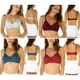 thumbnail image 4 of ToBeInStyle Women's Pack of 6 Random Assorted Print Wireless Bras - Assorted - 34B, 4 of 7