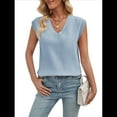 thumbnail image 4 of Chaleco de Lana Sin Mangas con Cuello en V para Mujer, Color Azul , Talla S, 4 of 10