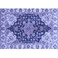 thumbnail image 1 of Ahgly Company Machine Washable Indoor Rectangle Geometric Blue Traditional Area Rugs, 7' x 10', 1 of 4