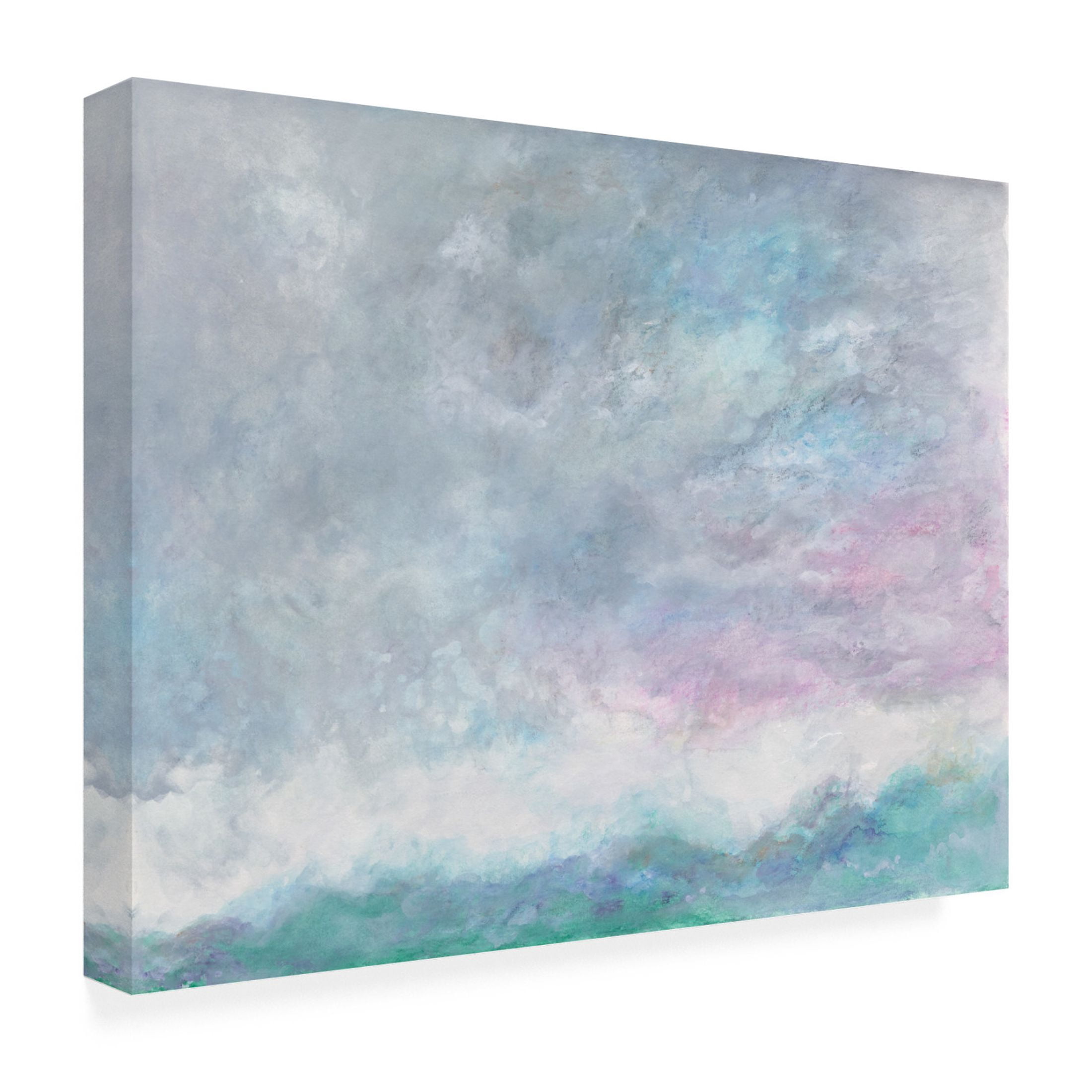 Canvas Wall Art - Ellen Kossoff 'Clouds And Sea 1' Wall Art for Living Room, Bedroom, or Office Décor by Trademark Fine Art - 24 x 18 Inches