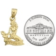 thumbnail image 3 of 14K Gold 3-D Zodiac Virgo Charm, 3 of 5