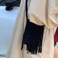 thumbnail image 5 of gcong Bohemian Fringe Messenger Crossbody Bag with Tassel Decoration and Adjustable Long Strap for Phone, 5 of 5