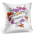 thumbnail image 1 of EREHome Flower Vintage Floral with Ribbon Design Abstract Pillow Case Pillow Cover 20x20 inch, 1 of 1