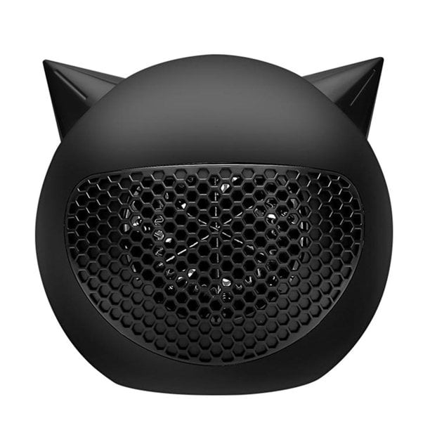 Aozrynl Small Space Heater Electric Portable Heater Fan For Office Desktop  And Kitchen, Battery Powered 12V Cordless,Overheat Protection For Safe Use  - Black - Walmart.com