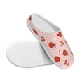 thumbnail image 3 of Fotbe Ladybug With Flower Pattern Women's Fuzzy Curly Fur Memory Foam Loafer Slippers Indoor Outdoor Slippers Winter Home Shoes-42/43, 3 of 7