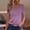 Purple, variant on Women's Casual Printed T-Shirt with Round Neck and Short Sleeves for Everyday Wear