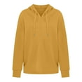 thumbnail image 4 of FAVIPT Womens Oversized Hooded Sweatshirt Drop Shoulder Solid Y2k Pullover Drawstring Fall Winter Cozy Hoodie Loose 2025 Fashion Casual Tops Yellow,XXL, 4 of 6