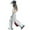 P-White2, variant on Girls Spring Trousers Jazz Street Dance Cargo Denim Overalls For Teen Baggy Wide Leg Jumpsuit With Waist Belt And Drawstring Hem Comfortable Playsuit Black2 10-11 Years