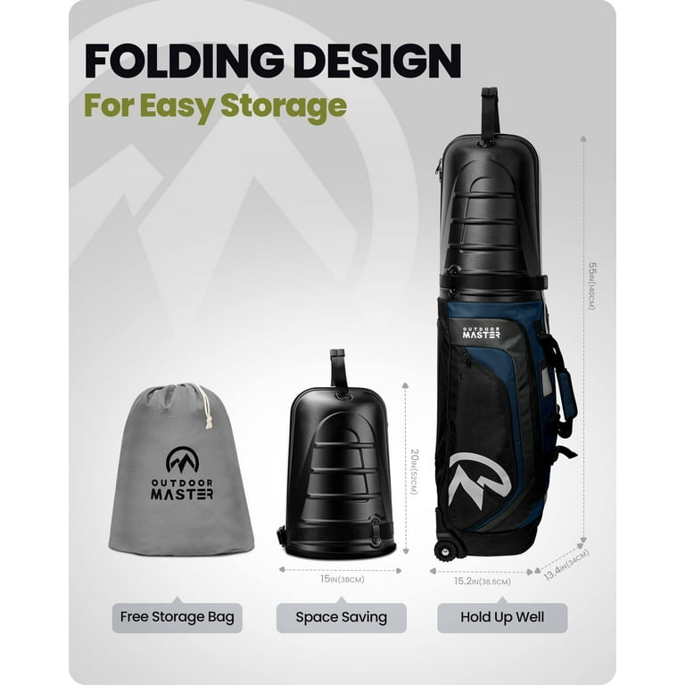 OUTDOOR MASTER ゴルフバッグ OutdoorMaster Golf Travel Bags for Airlines with Wheels and
