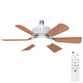 thumbnail image 1 of Silent Removable Fan Blade Fan Light Six Blade Fan Light 3000K-6500K Color Temperature Adjustable With Remote Control for Home Bedroom Kids Study Room Living Room, 1 of 7