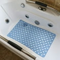 thumbnail image 5 of Dingrich Bathroom Shower Mat, Non Slip Soft TPE Bath Mat, Machine Washable, 30x17inch - Blue, 5 of 6