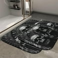 thumbnail image 2 of 1pc Three Skeletons Absorbent Non-Slip Bathroom Thickened Flannel Rug Decor,Soft,Quick Drying,Suitable For Indoor/outdoor Use,Bathrooms,Bedrooms,Kitchens,Terrace,Laundry Rooms,16"x24", 2 of 9