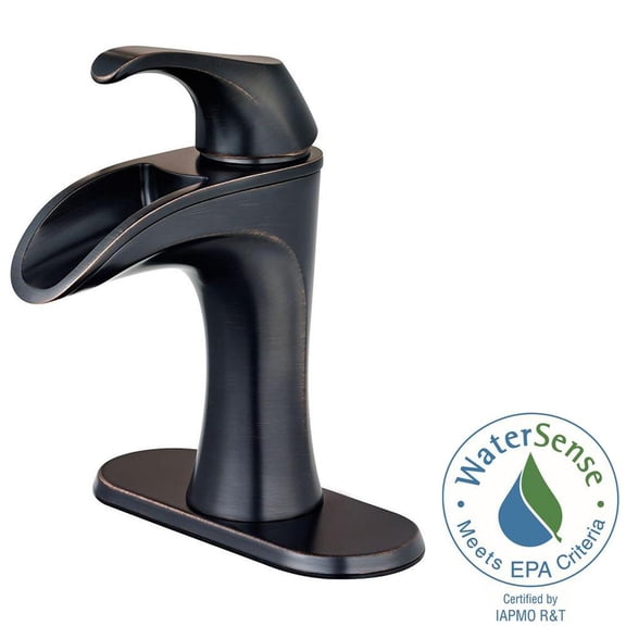 Brea 4 in. Centerset Single-Handle Bathroom Faucet in Tuscan Bronze