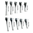 thumbnail image 3 of stanreset Vélo Côté Pied Pied Pied Pliable Support Jambe Support Support Accessoires Pièces de Rechange Raccords Réparation Ronde Ouverte 18.37inch, 3 of 7