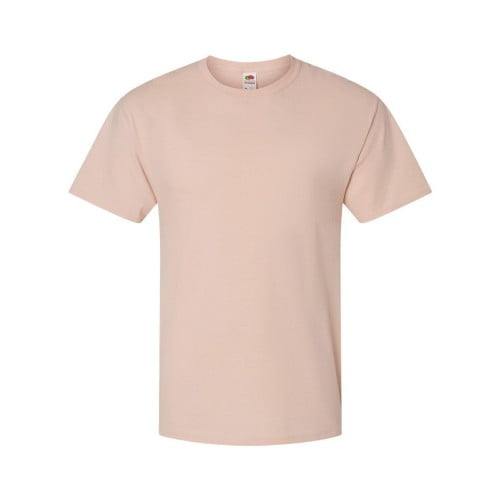 Buy Four Squares Pure Cotton Men's T Shirt (Light Pink_40) at