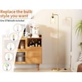 thumbnail image 3 of Floor Lamps for Living Room with Color Temperatures LED Bulb Standing Lamp Tall with Adjustable Shade Tall Lamps for Bedroom Office Classroom Dorm Room Apartment W Bulb Includ, 3 of 7