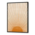 thumbnail image 3 of Designart 'Orange Sun Print On Beige III' Modern Framed Canvas Wall Art Print, 3 of 5