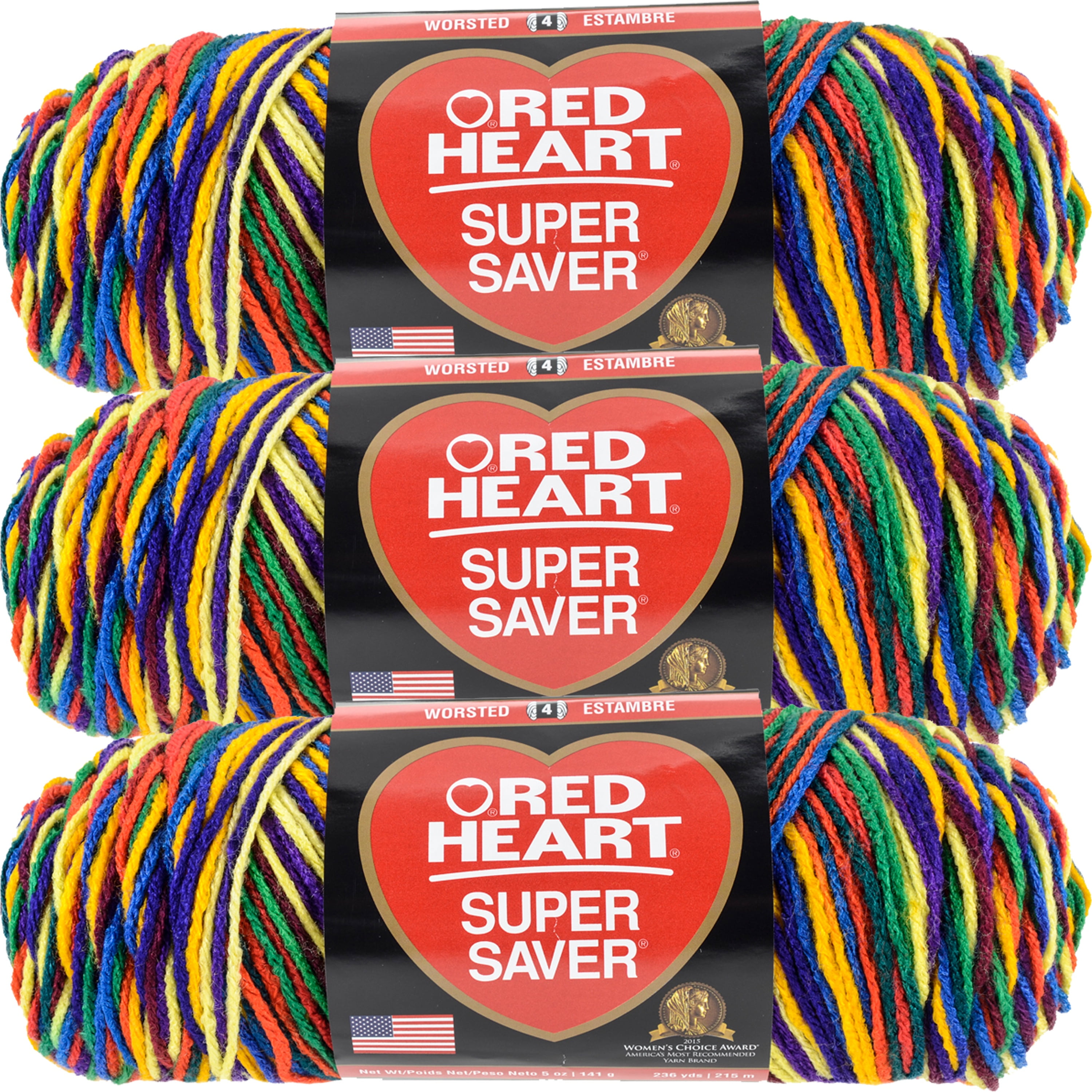 Red Heart Super Saver YarnMexicana, Multipack Of 3
