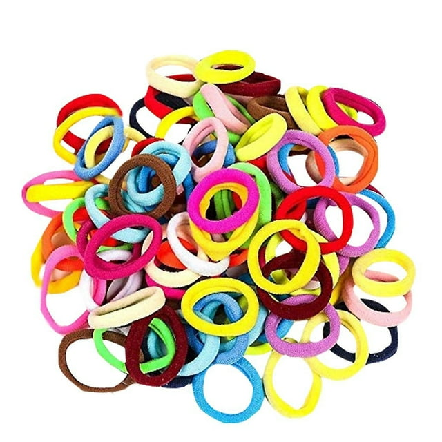 Cordón de goma elástica HUOGUO para el cabello, 100 unidades, para niñas