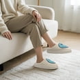 thumbnail image 4 of Retro Plush Happy Face Slippers for Women Men Comfy Warm Thick Sole House Slippers for Winter Indoor Outdoor Fluffy Slides Slippers, 4 of 5