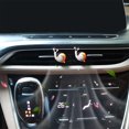 thumbnail image 5 of Snail car decoration, 2 orange snail car air freshener vent clips, cute interior accessories for female teenagers beginners, refillable aesthetic fragrance diffuser, 5 of 5