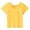 Yellow, variant on Girls Summer Tops Short Sleeve Tee With Back Bow Design Casual Round Neck Shirt Soft Comfortable For Kids Outdoor Everyday Wear,Size:6-7 Years