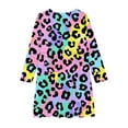 thumbnail image 4 of GERsome Girls Long Sleeve Dress Crewneck A Line Twirly Skater School Party Playful Print Dress 4-14 Years, 4 of 4