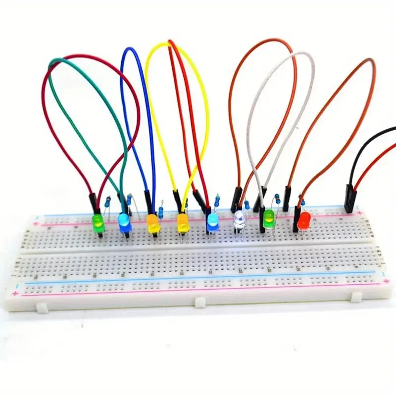 CIRCLE- 100Pc 3Mm Led Diodes Kit, 3Mm Led Diode Kit, White Green Red Blue Yellow