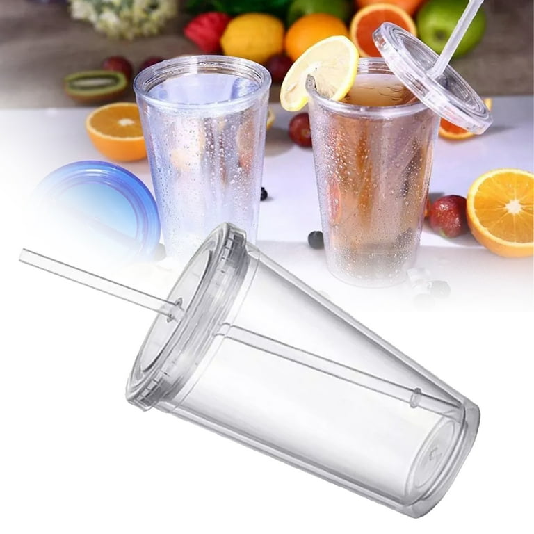 Volhoply 20oz Tumbler with Lid and Straw 24 Pack,Double Wall Plastic Skinny  Tumblers Bulk,Reusable T…See more Volhoply 20oz Tumbler with Lid and Straw