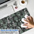thumbnail image 4 of Long Mouse Pads for Desk,Black Skeleton Plant Pattern Desk Mats on Top Of Desks, Desk Mouse Pad Extra Large with 3mm Non-Slip Base and Stitched Edge for Gaming,Office,Work,Home 31.5"x11.8", 4 of 6