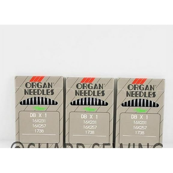 Teamwork 30 Organ Industrial Single Needle LOCKSTITCH Round Shank Needles (Ball Point) DBX1 16X257 16X231 16X95 1738 Multiple Sizes! (Metric 110/18)