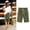 Army Green, variant on Women’s Drawstring Elastic Waist Casual Bermuda Shorts, Womens and Women's Green,Size S-3XL