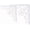 White-Large, variant on Sungmor Cast Iron Shelf Bracket, 8.9" Vintage Black Large Floating Shelves, 2 Count