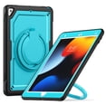 thumbnail image 2 of FJLBDE Case for iPad Pro 10.5 Inch/iPad Air 3rd Gen 2019 with 360 Rotating Stand, Shoulder Strap, Heavy Duty Shockproof Cover, Sky Blue, 2 of 7