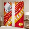 thumbnail image 2 of Feelyou Rugby Sport Player Curtains Pack of 2 (42x84 Each) for Teens, Red Gold Cartoon Curtains Blackout, Football Soccer Theme Bedroom Curtains, Curtains and Drapes Decor, 2 of 6