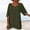 #8-Green, variant on Pntutb Womens Summer Irregular Solid Top Blouse