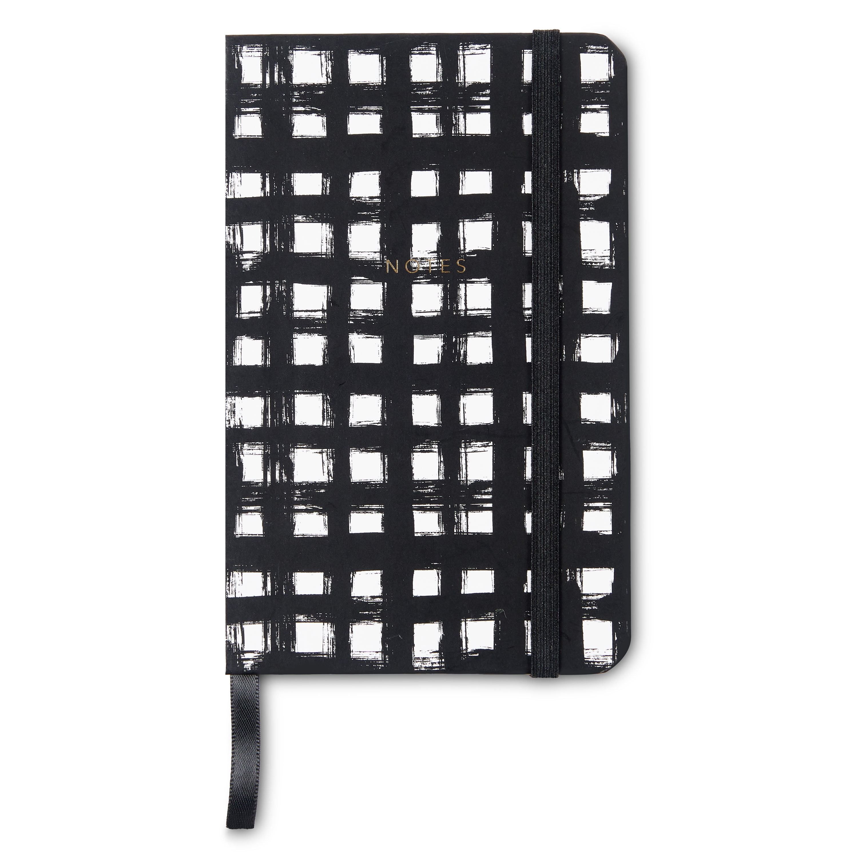 Pen+Gear Small Hardcover Journal, Black & White Geometric, 160 Pages