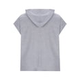 thumbnail image 4 of Dagegui Baggy Tank Tops for Men Casual Loose Fit Hoodies Summer Sleeveless Sport Tanks Solid Color Hooded Pullover Tees Streetwear Clothes Today Deals Prime Gray 3XL, 4 of 5