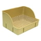 thumbnail image 5 of Caja de arena para conejos para jaula, caja de inodoro de esquina, bandeja de arena de esquina antisalpicaduras, para chinchillas, animales pequeños, malla de acero verde, 5 of 8
