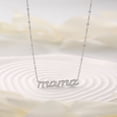 thumbnail image 1 of Xiao Hua Regalos para el Día de la Madre, collares para mamá, regalo de cumpleaños para mamá, collar con letras de acero inoxidable (plateado), 1 of 5